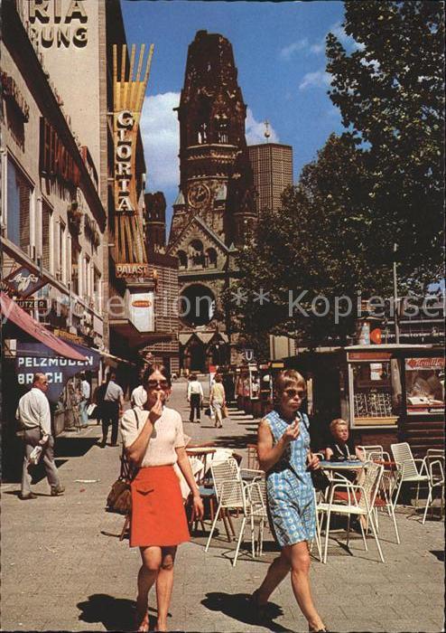 BERLIN  CITY Kurfuerstendamm mit Gedaechtniskirche