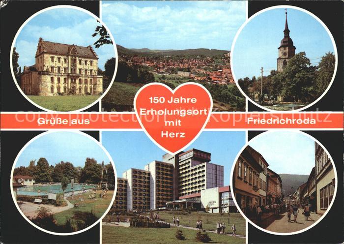 Friedrichsroda Schwimmbad Hauptstrasse Erholungsheim August Bebel