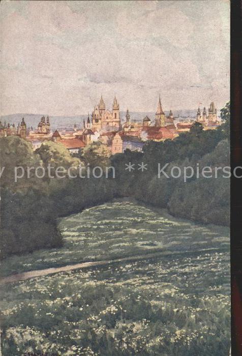 Praha Prahy Prague Kuenstlerkarte