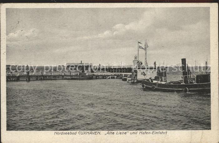 Cuxhaven Nordseebad Alte Liebe Hafeneinfahrt