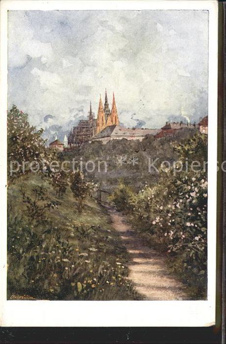 Praha Prahy Prague Cathedrale Kuentlerkarte