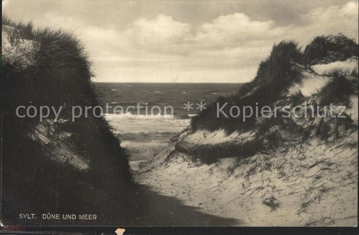 SYLT Insel Schleswig-Holstein Duene und Meer