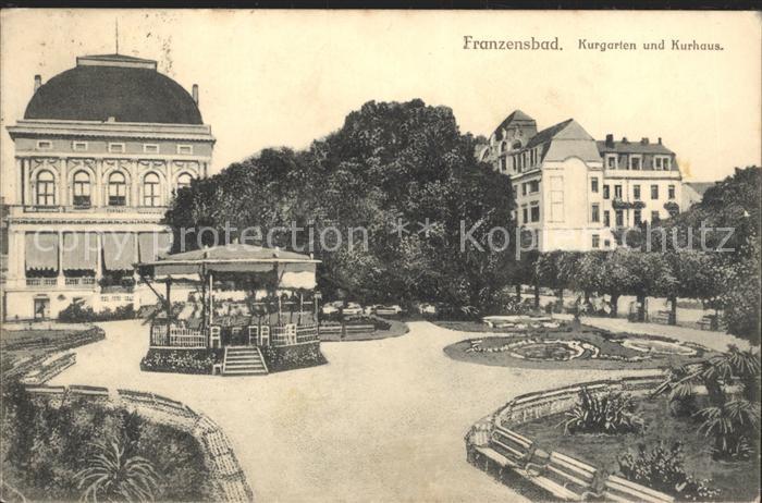 Franzensbad Boehmen Kurgarten Kurhaus