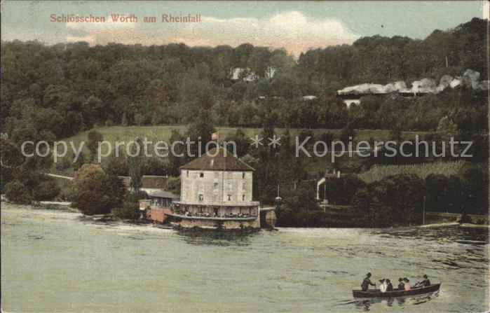 Radolfzell Bodensee Schloesschen Woerth am Rheinfall