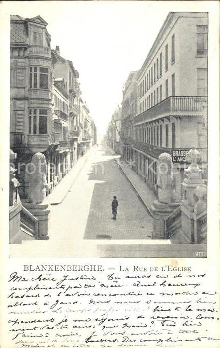 Blankenberghe La Rue de l'Eglise