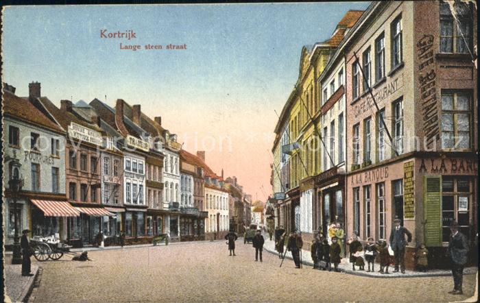 Kortrijk West-Vlaanderen Lange sten straat