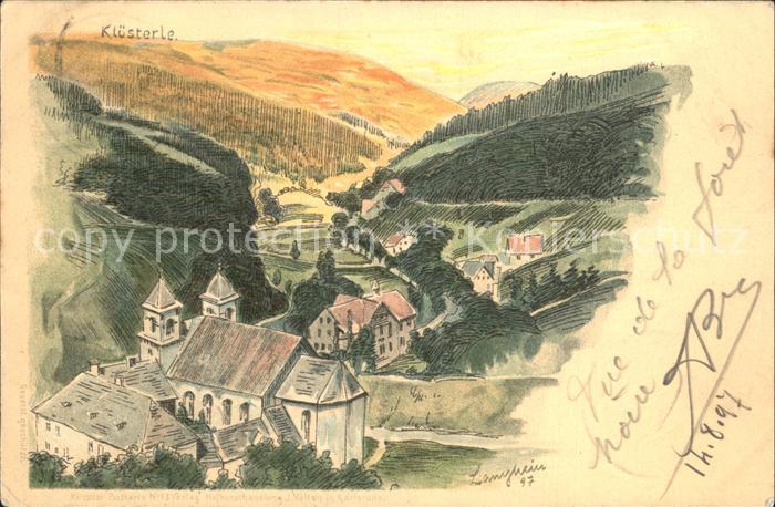 Kloesterle Enzkloesterle Kuenstlerkarte