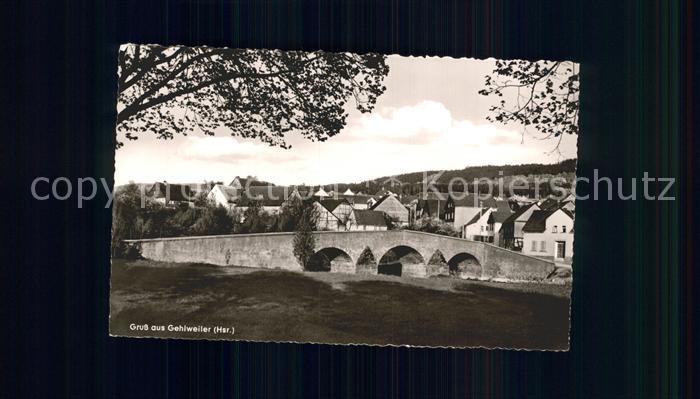 Gehlweiler Ortsansicht mit Bruecke