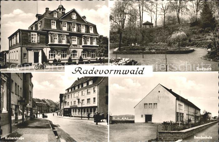 Radevormwald Rathaus Stadtpark Kaiserstr Berufsschule