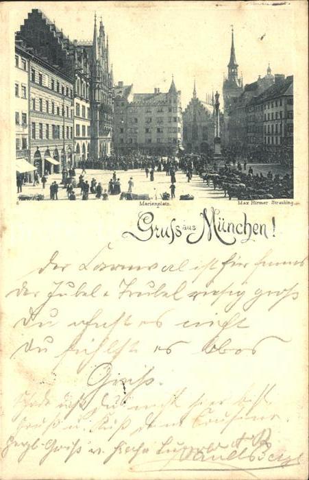 Muenchen Bayern Marienplatz