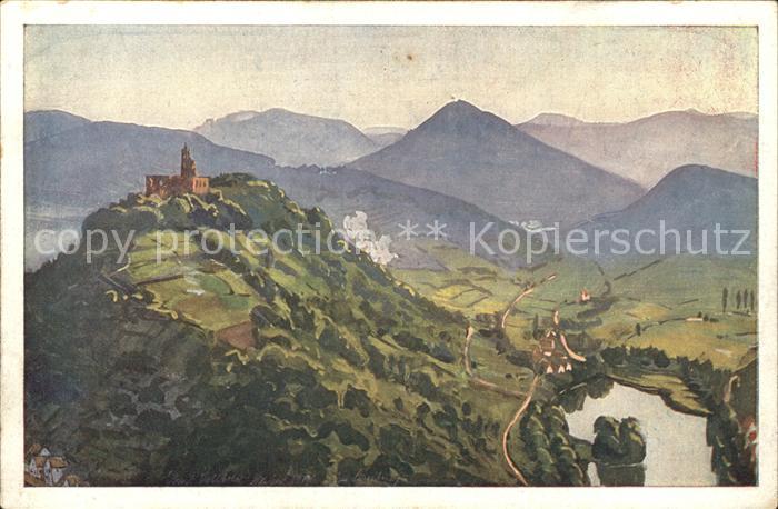 Kloster Limburg und der Herzogsweiher Kuenstlerkarte