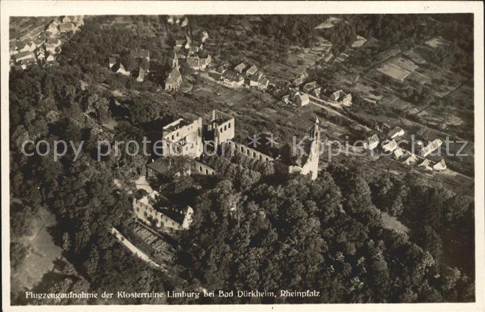 Bad Duerkheim Klosterruine Limburg Fliegeraufnahme