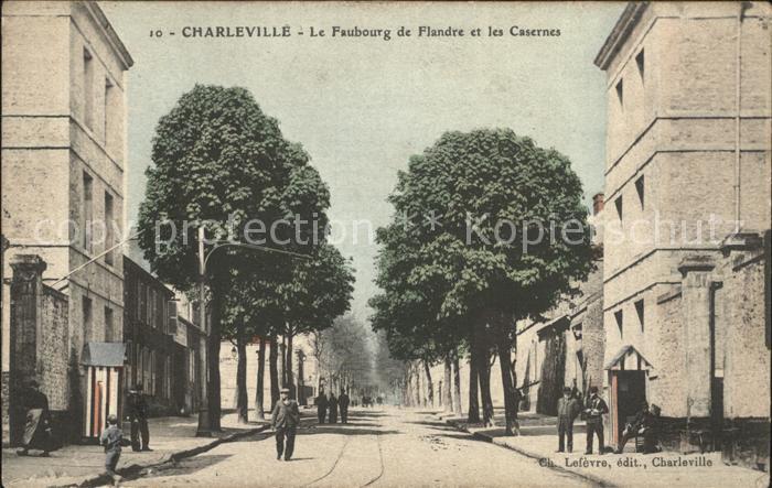 Charleville 08-Meziers Le Faubourg de Flandre et les Casernes