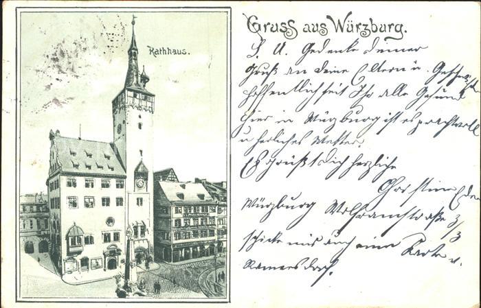 WueRZBURG Bayern Rathhaus