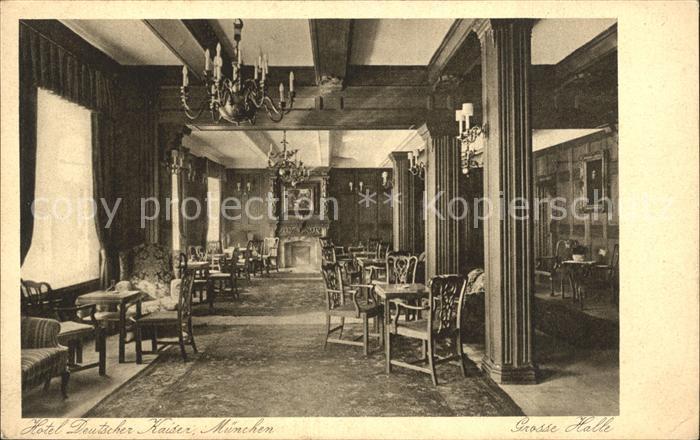Muenchen Bayern Hotel Deutscher Kaiser Gastraum