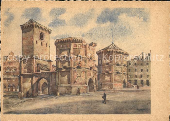 Muenchen Bayern Isartor schwer beschaedigt 1943 44