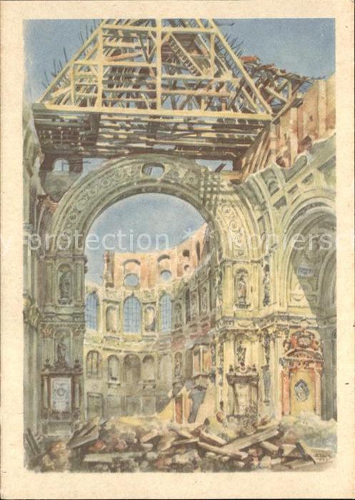 Muenchen Bayern St Michaelskirche Chor zerstoert 1944