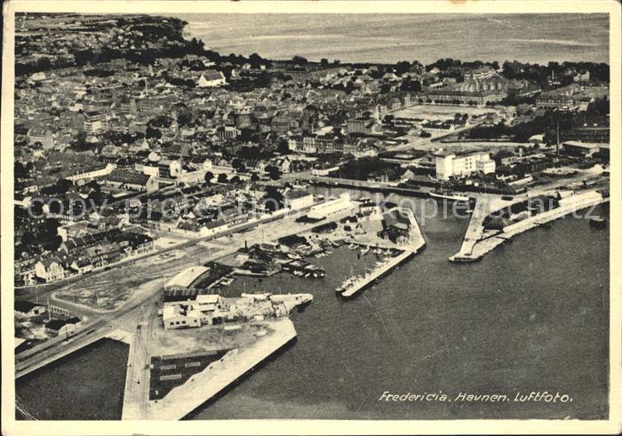 Fredericia Havnen Fliegeraufnahme