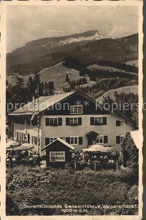 Walserschanz Kleinwalsertal Österrichisches Grenzwirtshaus Walsersc