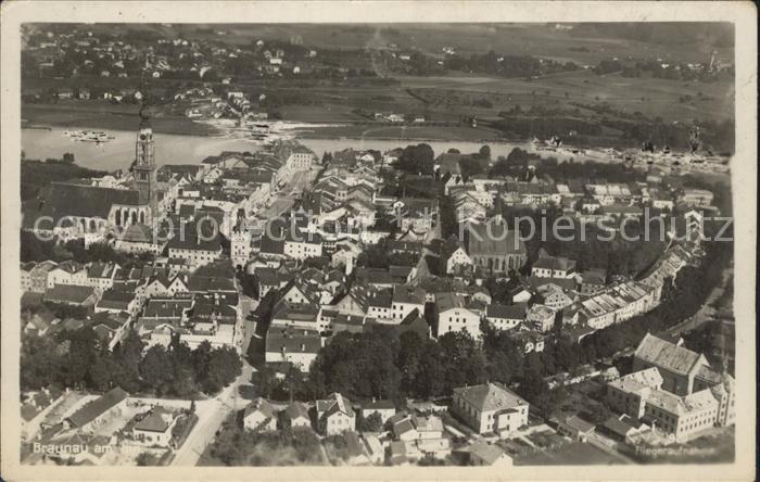 Braunau Inn Oberoesterreich Fliegeraufnahme