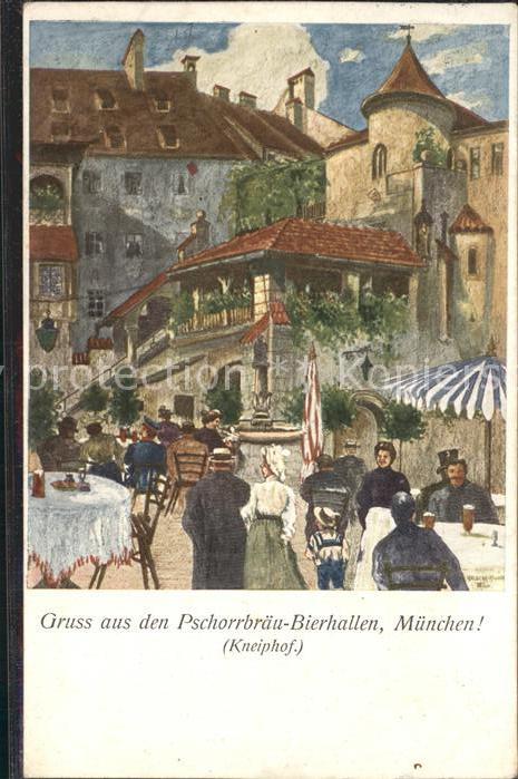 Muenchen Bayern Pschorrbraeu Bierhallen Kneipphof