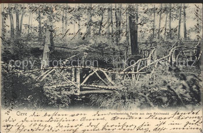 Cleve Kleve Forellenteich Partie im Reichswald