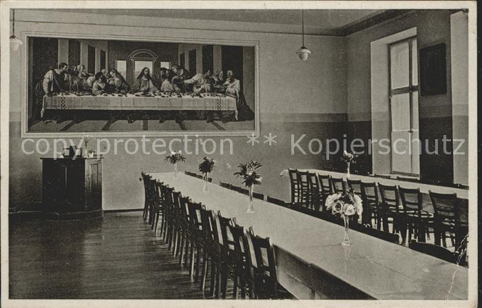 Muenchen Bayern Exerzitienhaus Fuerstenried Speisesaal