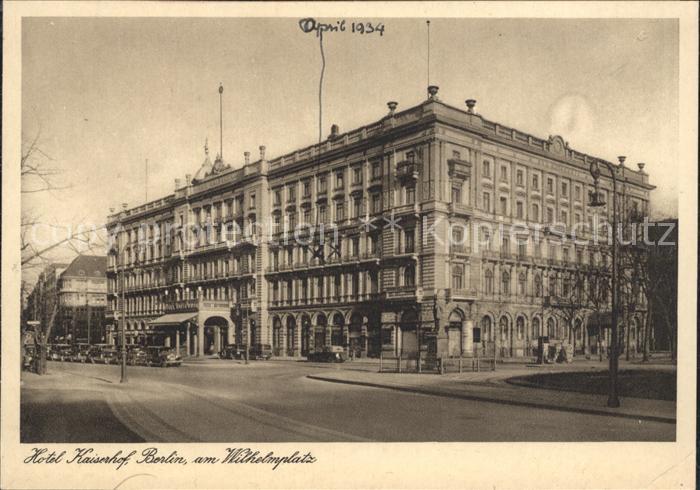 BERLIN  CITY Hotel Kaiserhof Wilhelmplatz