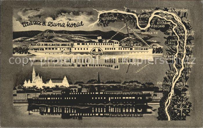 Budapest Schiff auf Donau