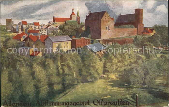 Allenstein Olsztyn Künstlerkarte