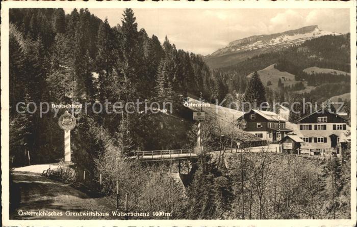 Walserschanz Kleinwalsertal Grenwirtschaftshaus