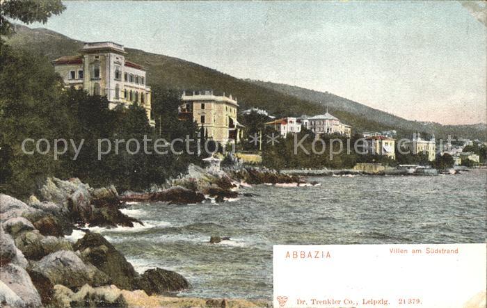 Opatija Abbazia Villen am Suedstrand