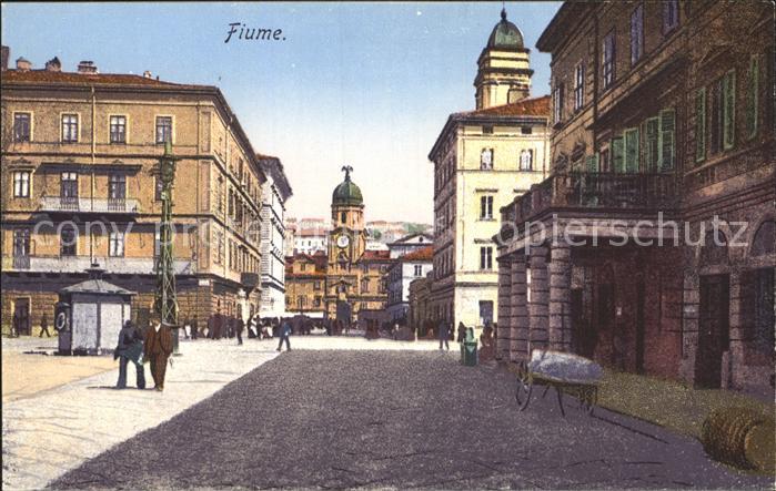 Fiume Rijeka Strassenpartie