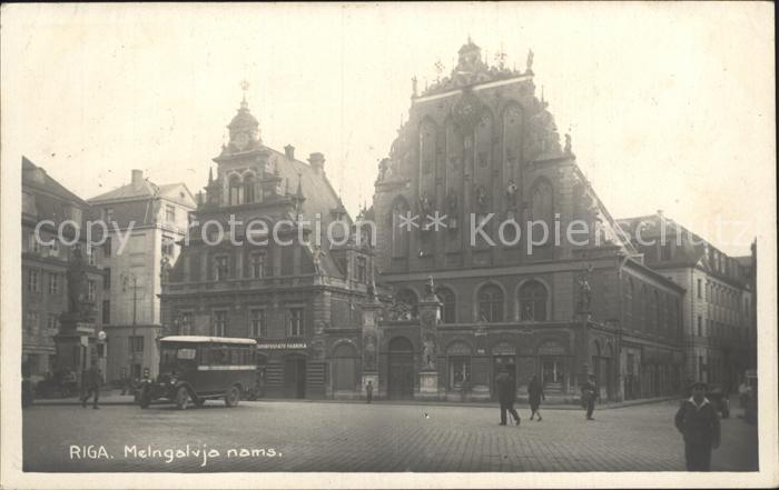 Riga Lettland Strassenpartie