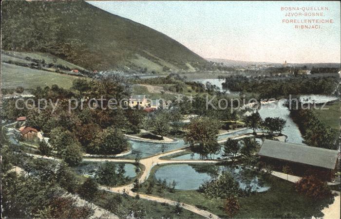 Yugoslavie Jugoslawien Bosna Quellen Forellenteiche