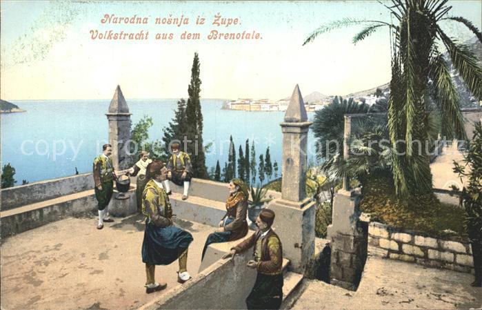 Yugoslavie Jugoslawien Volkstracht aus dem Brenotale