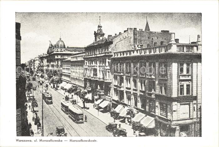 Warszawa Marszalkowskostrasse Strassenbahn