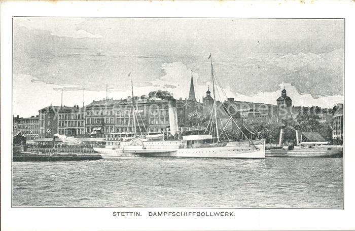 Stettin Szczecin Pommern Dampfschiffbollwerk