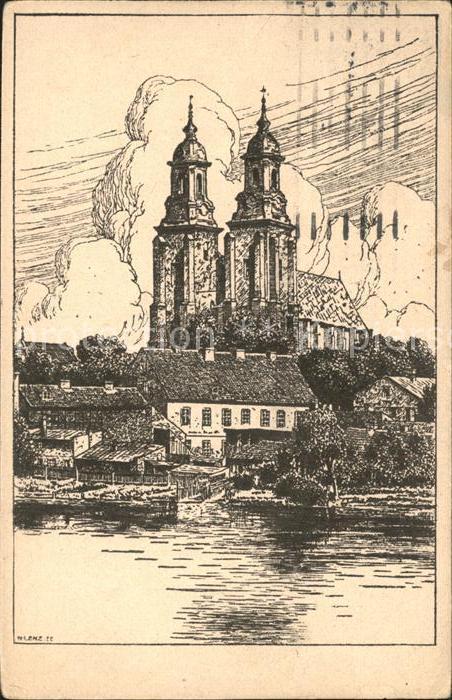 Gnesen Posen Dom Kuenstlerkarte