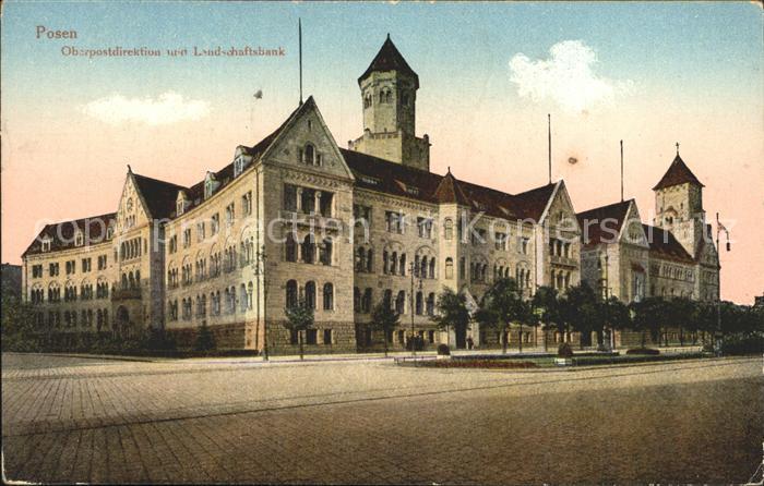 Posen Poznan Postdirektion und Landschaftsbank