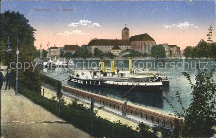 Breslau Niederschlesien Partie am Wasser
