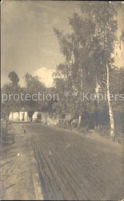 Polen Dorf Strassenpartie