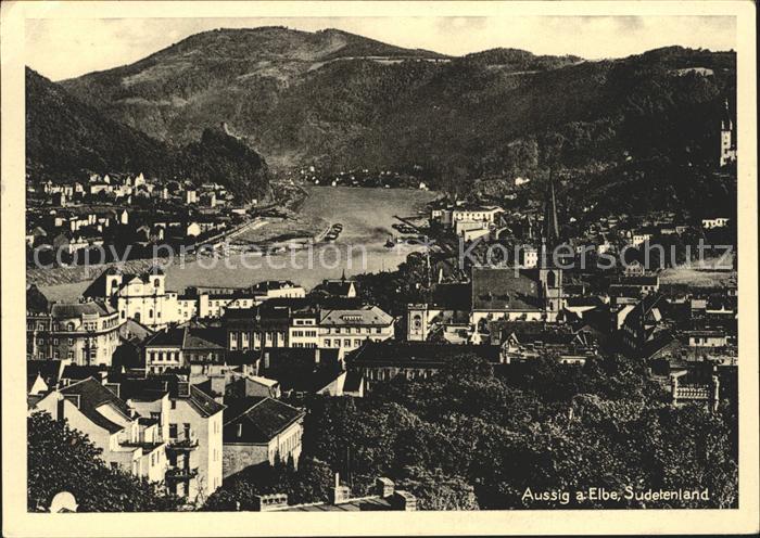 Sudetenland Region Blick auf die Elbe