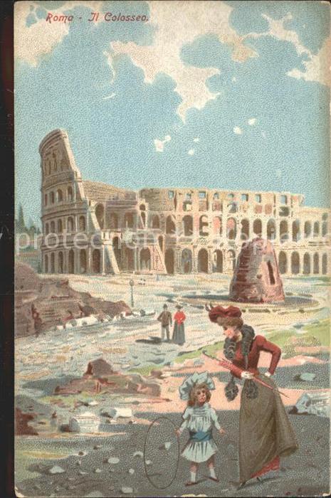 Roma Rom Il Colosso Kuenstlerkarte