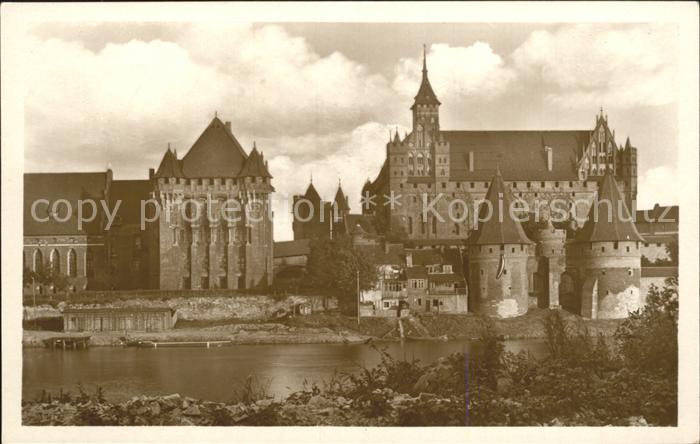 Marienburg Westpreussen Haupthaus des Dt Ritterordens Hoch und Mittelschloss