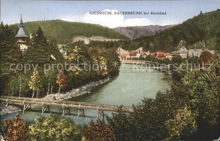Giesshuebl-Sauerbrunn Tschechien Teilansicht Bruecken