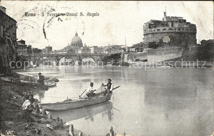 Roma Rom Il Tevere e Castel San Angelo