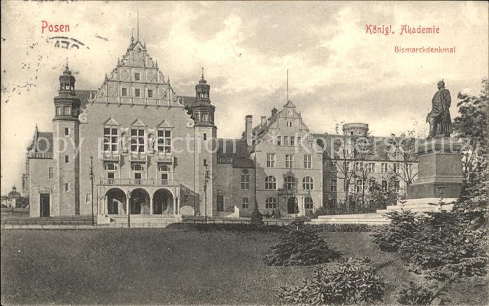 Posen Poznan Kgl Akademie Bismarckdenkmal