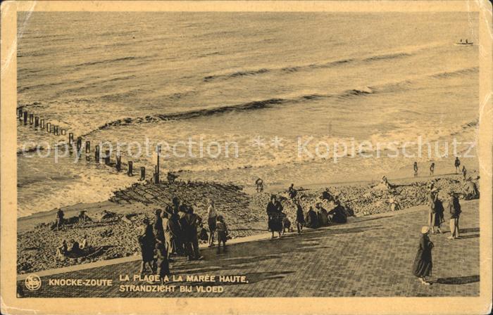 Knocke Zoute La Plage a la Maree Haute