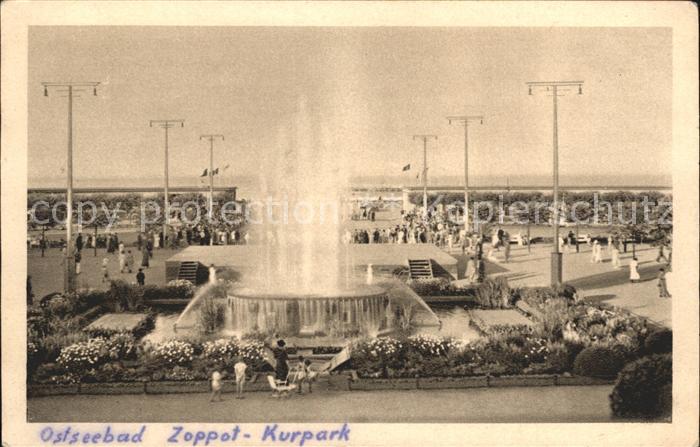 Zoppot Sopot Ostseebad Kurpark